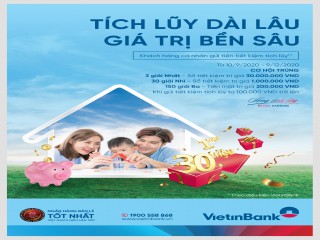 Trúng sổ tiết kiệm khi gửi tiết kiệm tích lũy